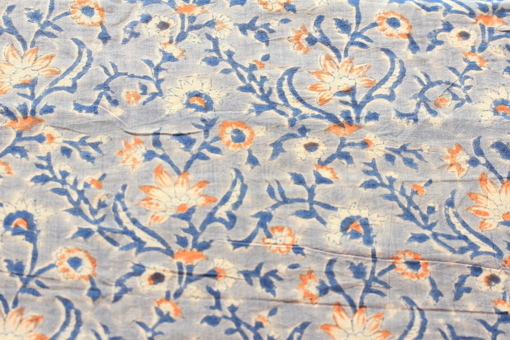 Block Printed Cotton Fabric