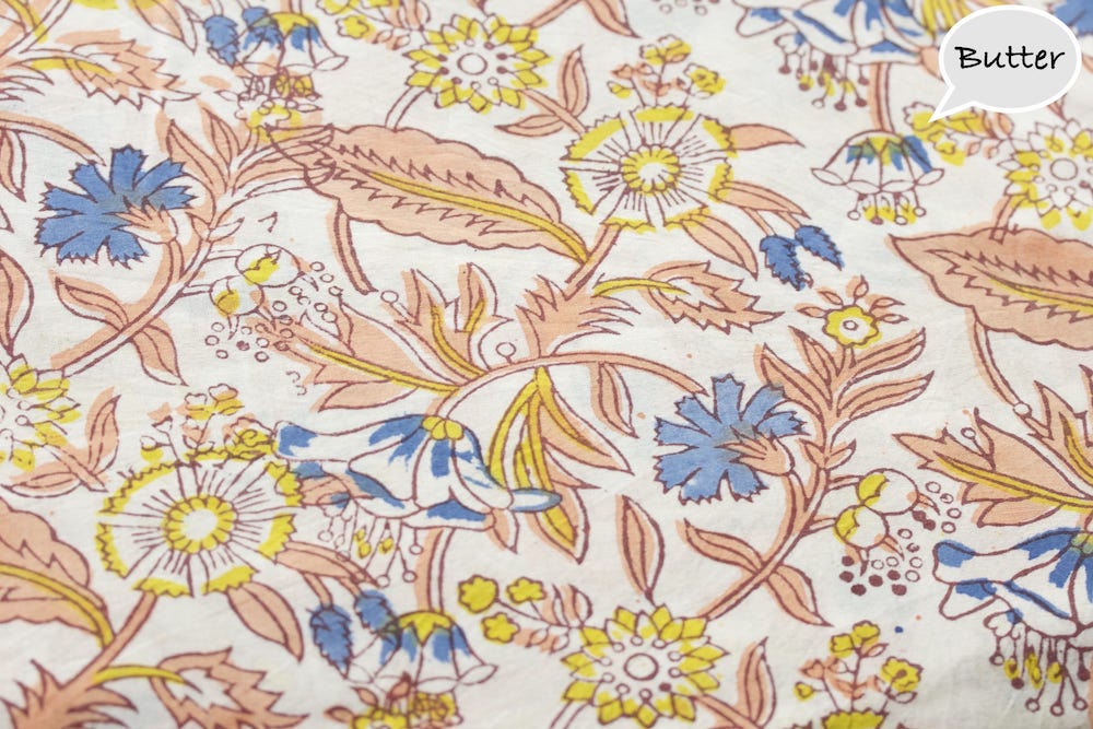 Block Printed Cotton fabric