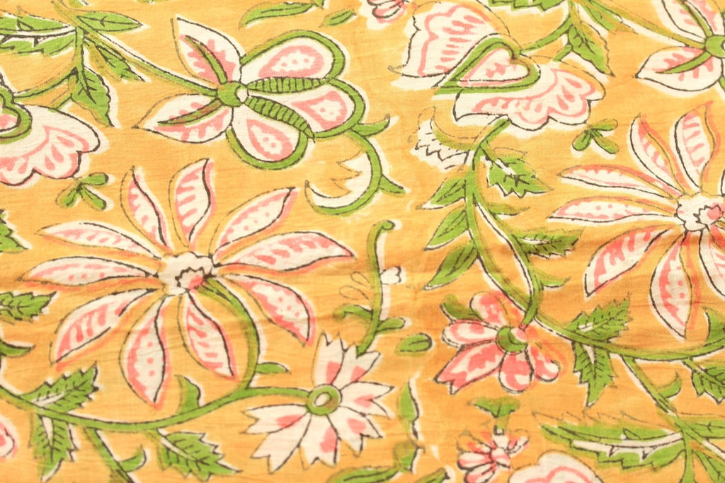Block Printed Cotton Fabric