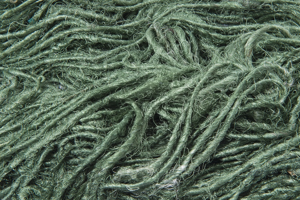 recycled sari silk yarn