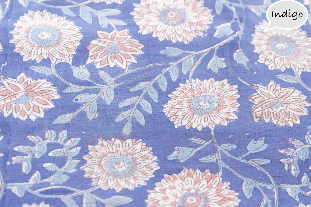Block Printed Cotton fabric