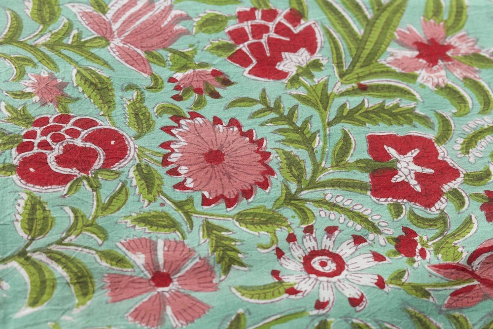 Block Printed Cotton fabric