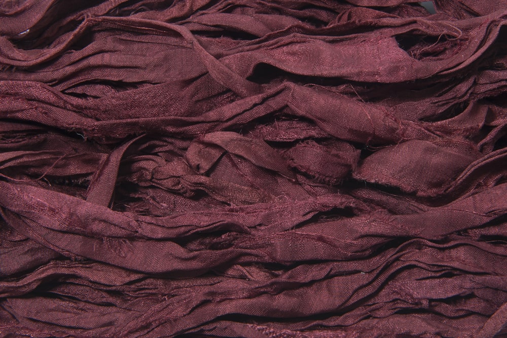 plum sari silk ribbon