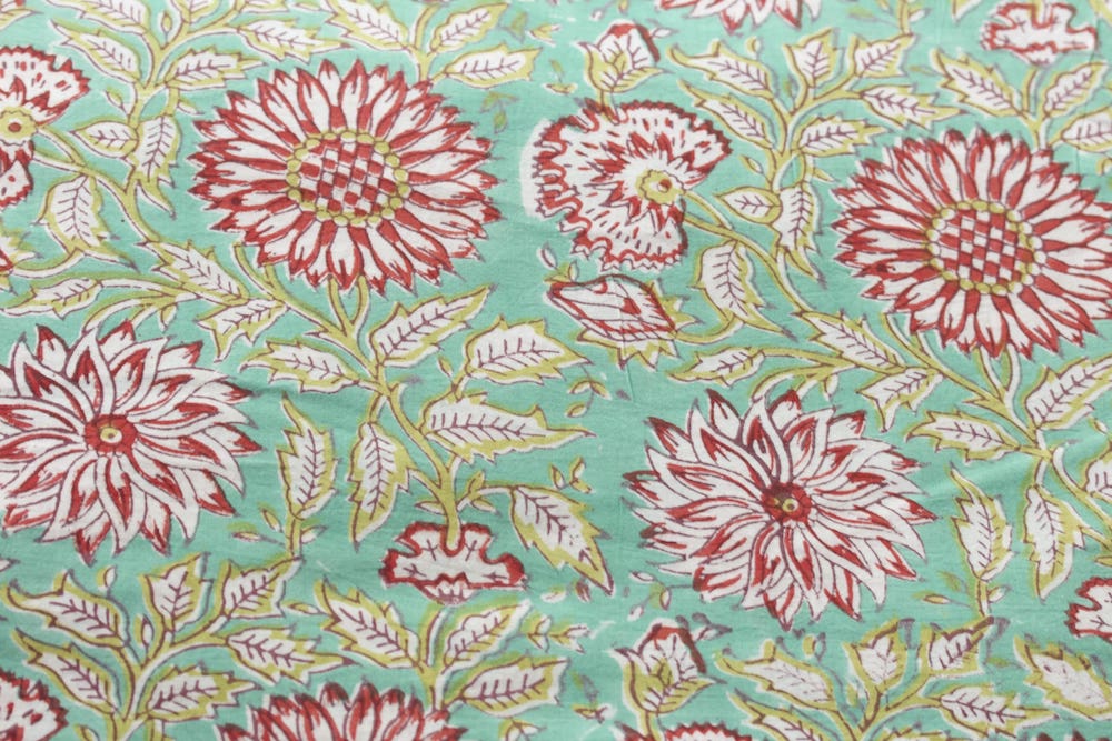Block Printed Cotton fabric