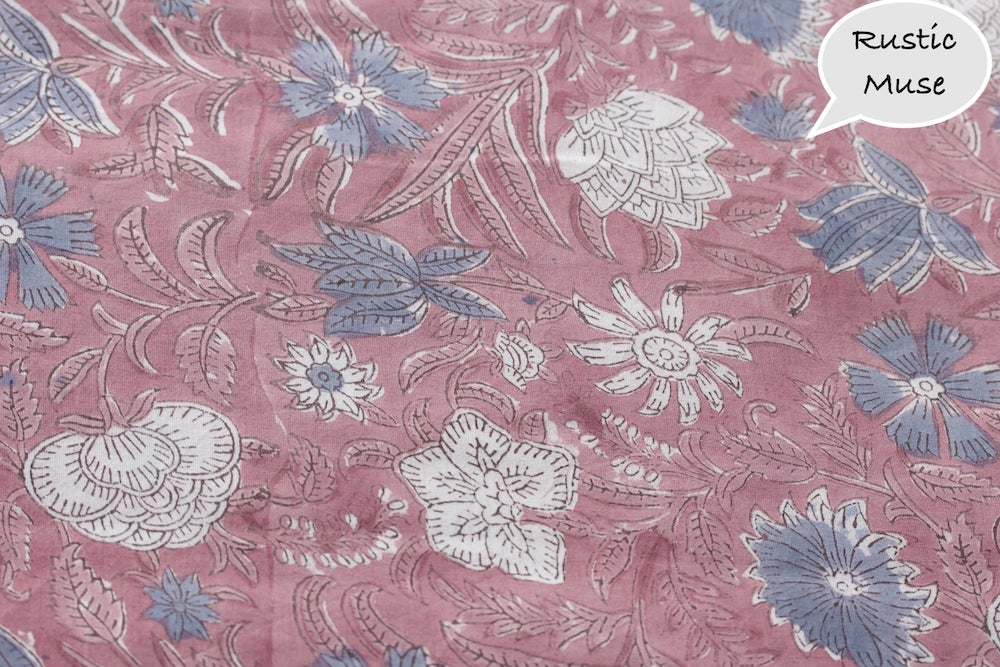 Block Printed Cotton fabric