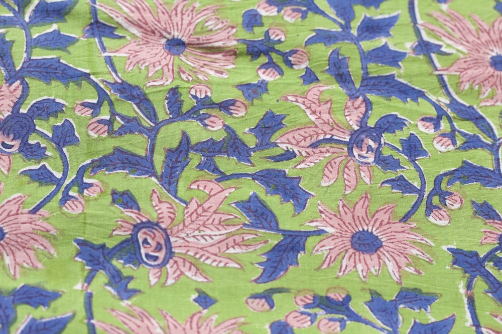 Block Printed Cotton fabric