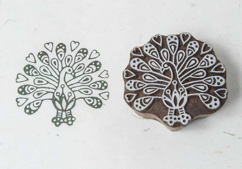 Indian wooden printing block - 