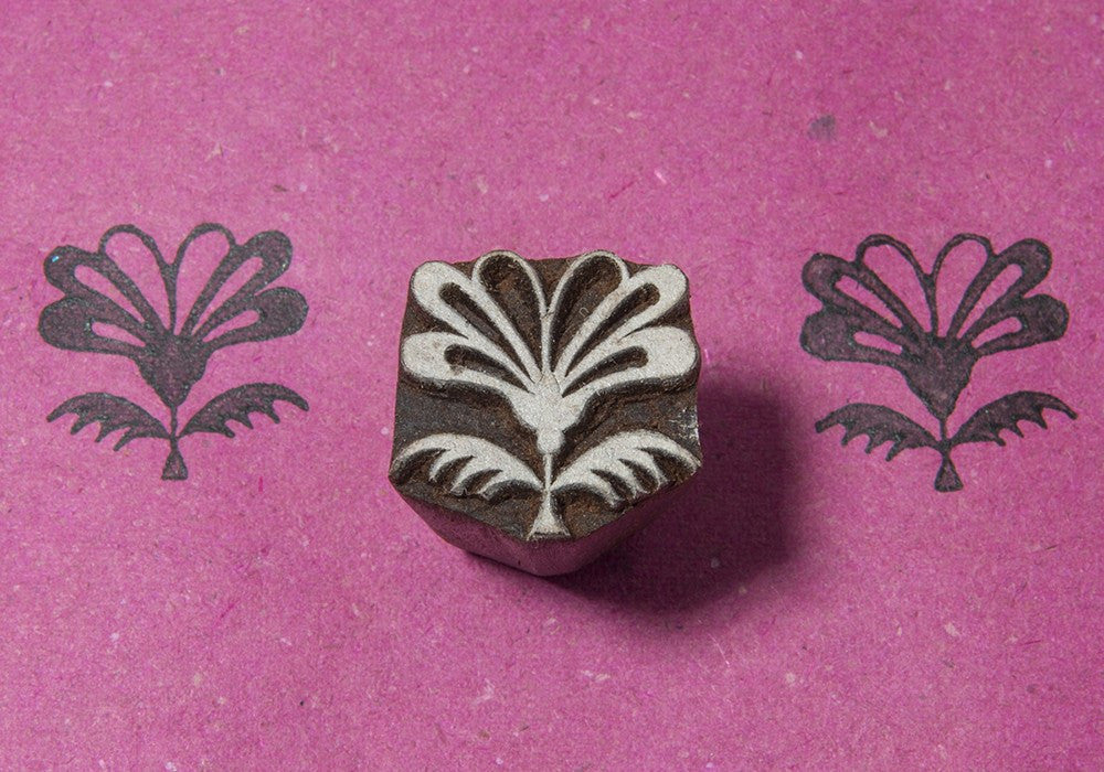 hand carved wooden printing block