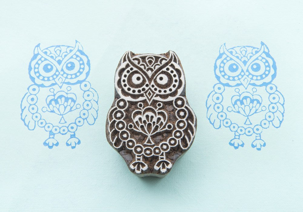 Indian wooden printing block