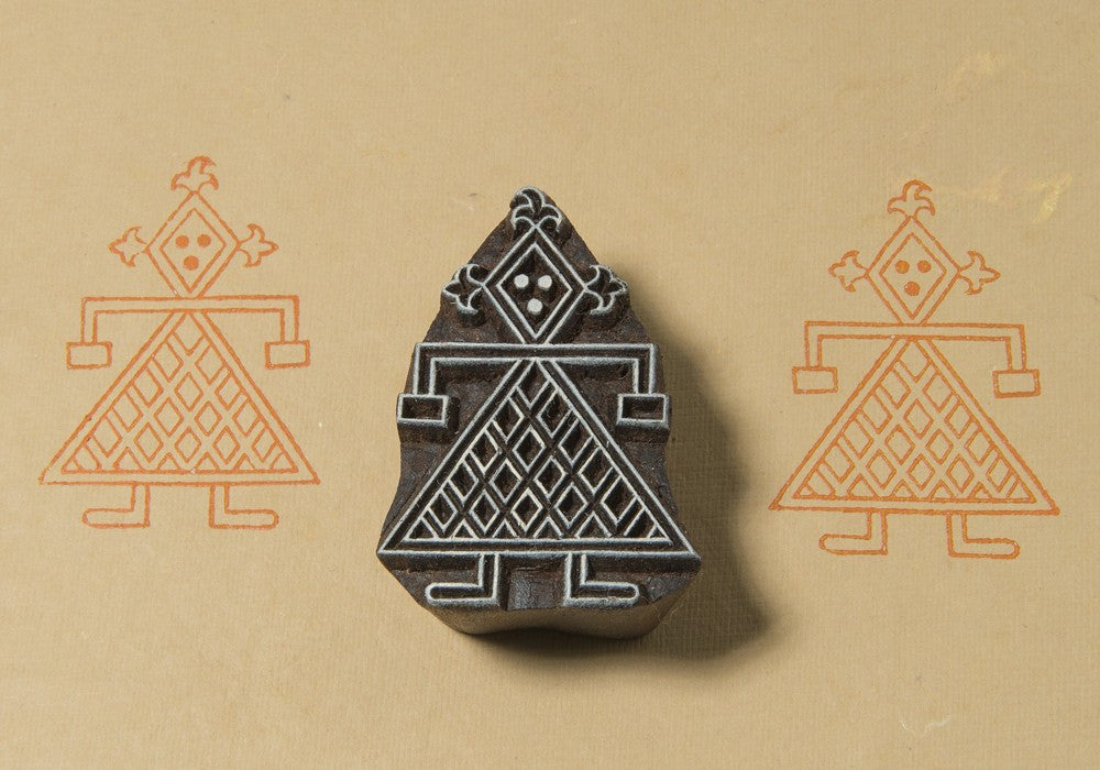 wooden printing block