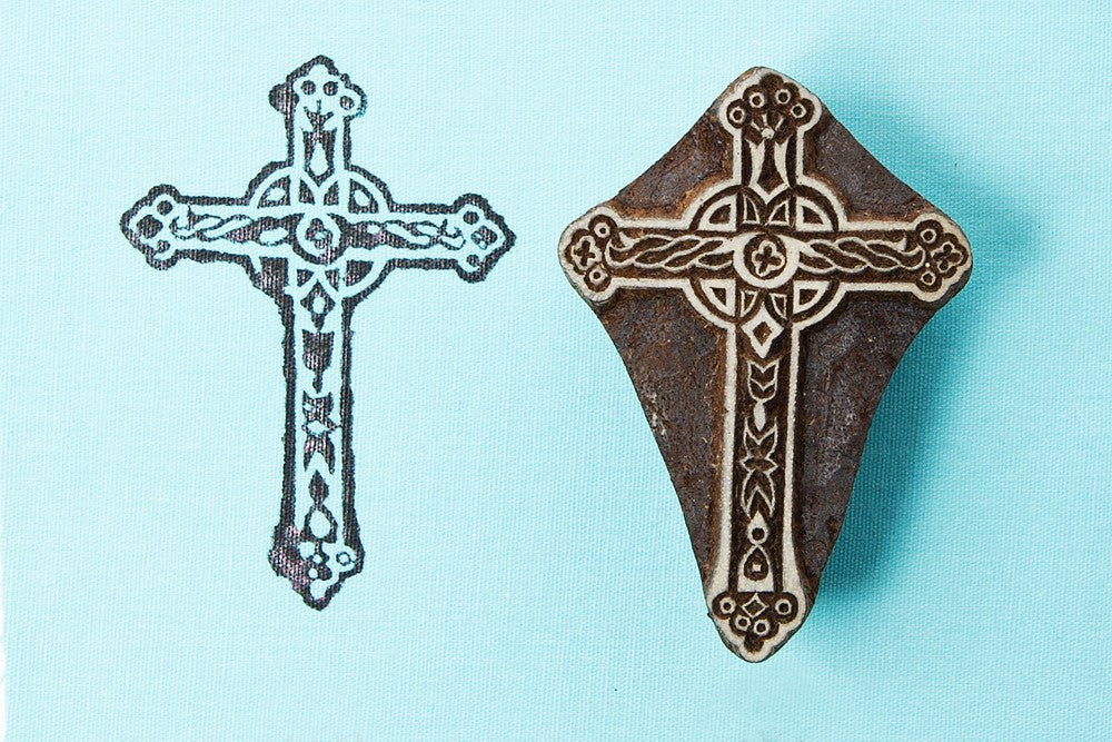 Celtic Cross textile stamp