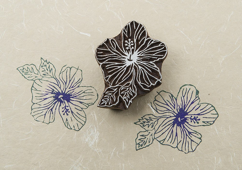 hand carved wooden printing blocks