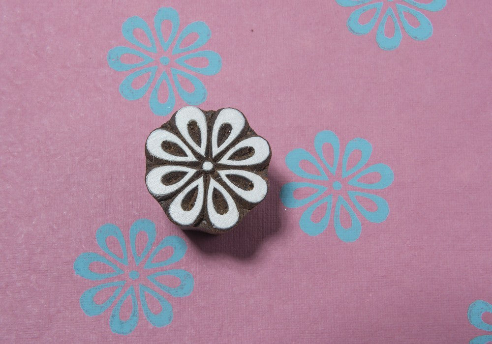 Indian wooden printing block