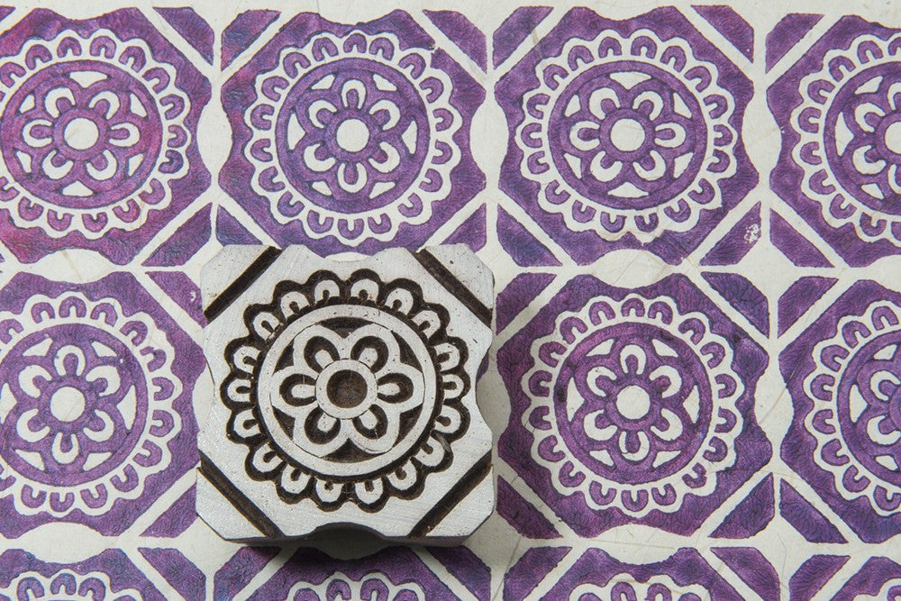 hand carved wooden printing blocks