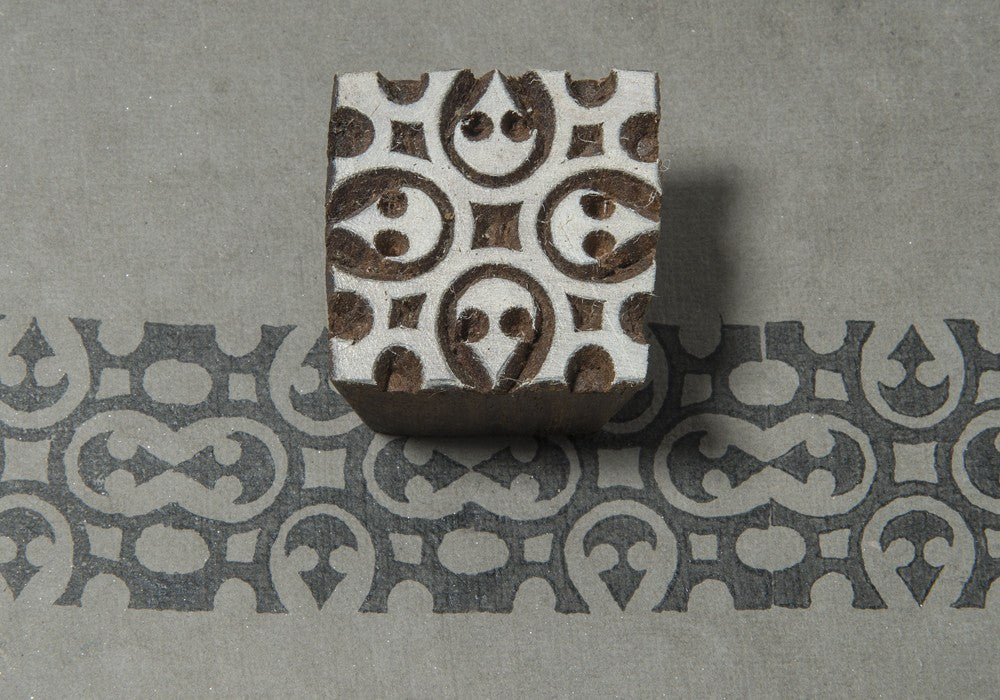 Indian wooden printing block