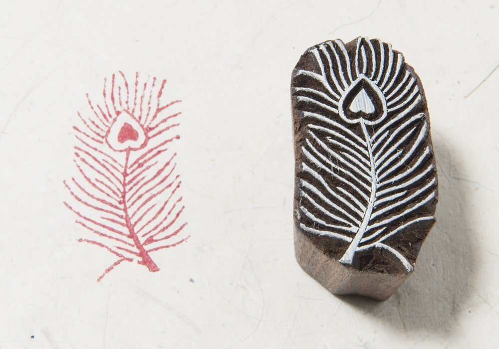 Feather Wooden Printing Block