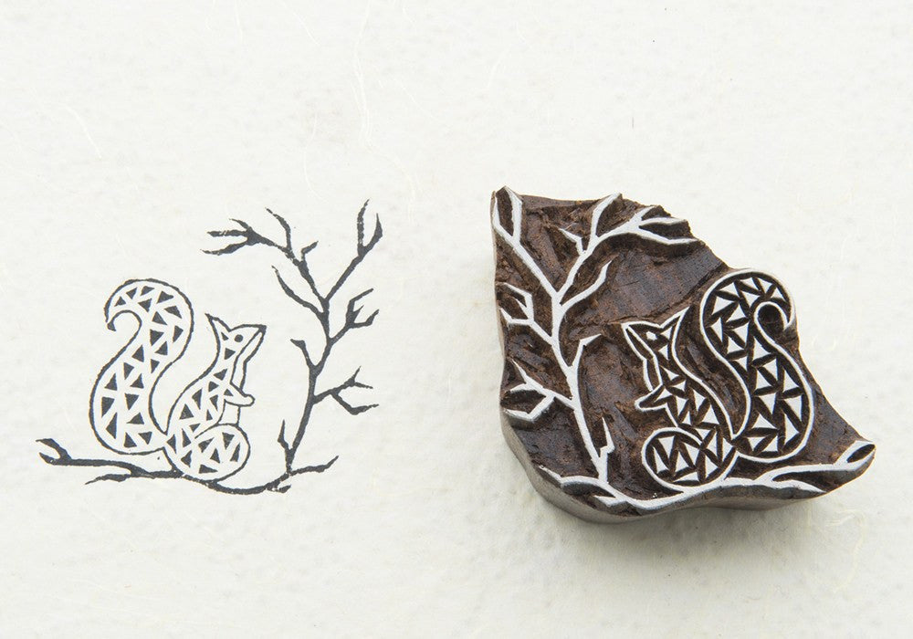 hand carved wooden printing blocks