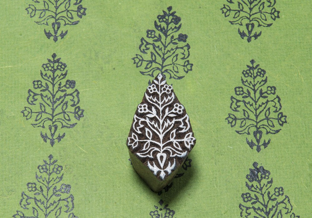 hand carved wooden printing blocks