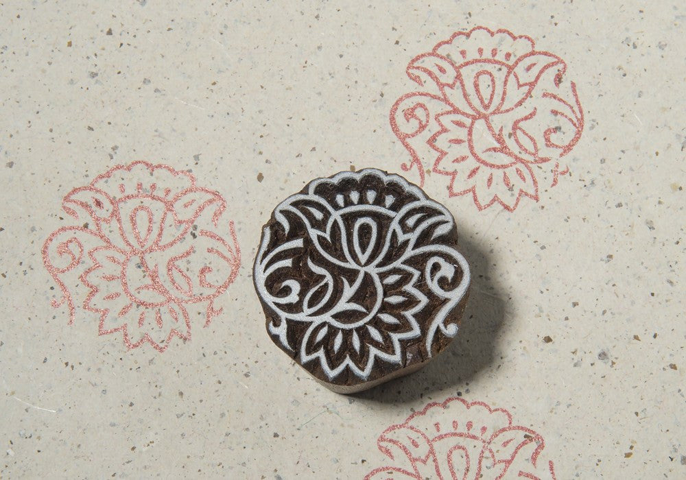 hand carved wooden printing blocks