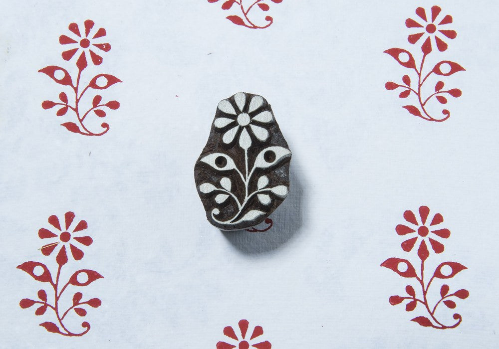 Indian wooden printing block