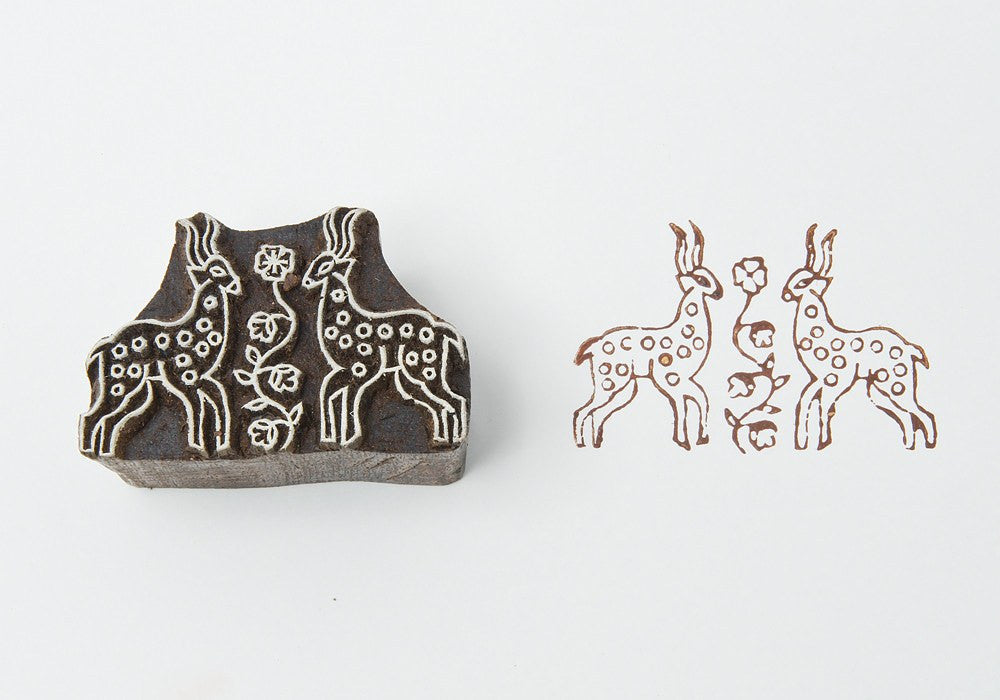 Indian wooden printing block - 