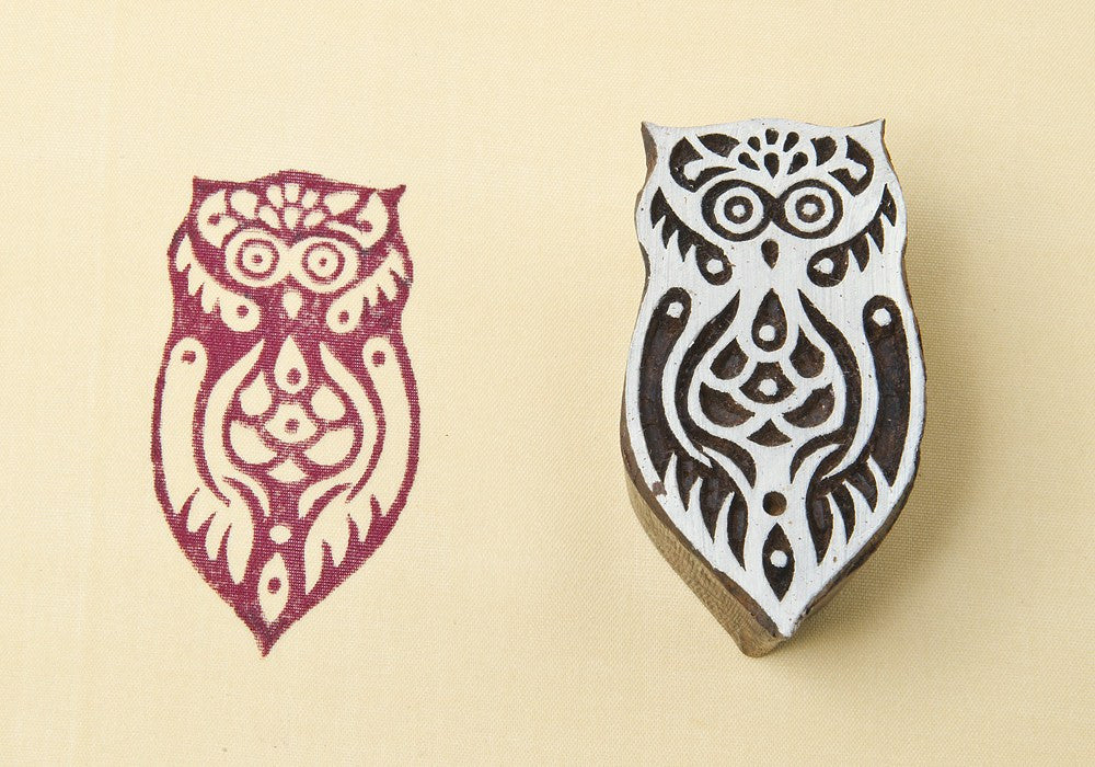 Indian wooden printing block - 