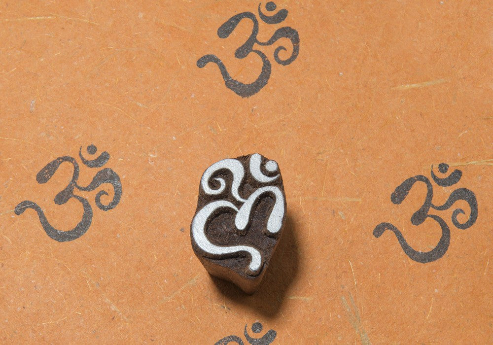hand carved wooden printing block