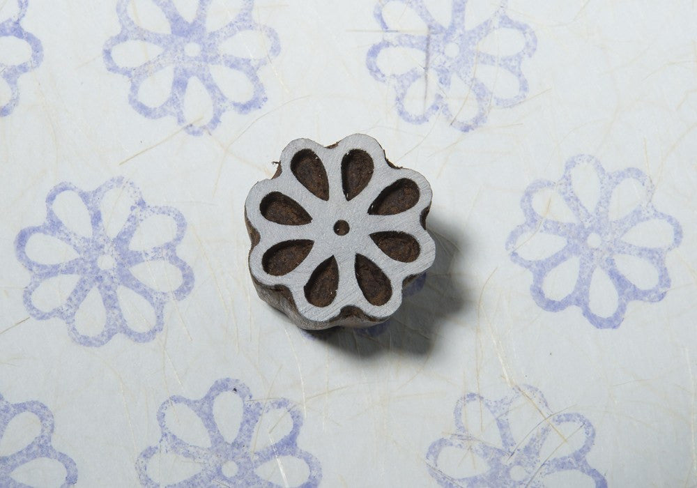 hand carved wooden printing blocks
