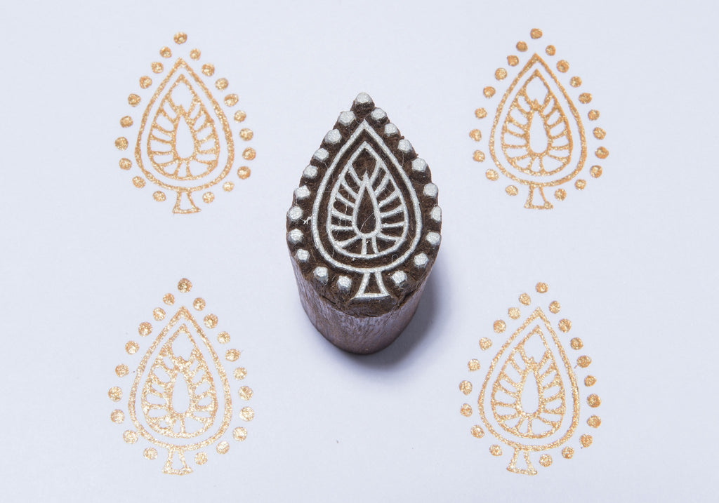 Paisley wood stamp