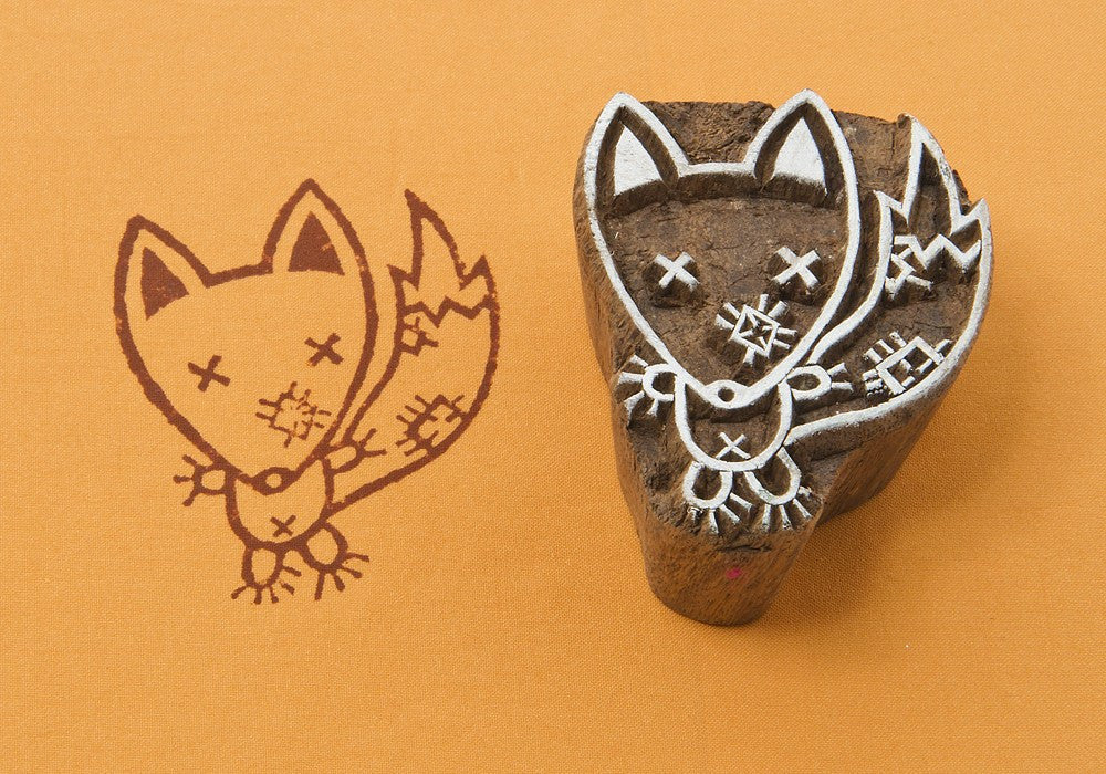 wooden block for printing on fabric