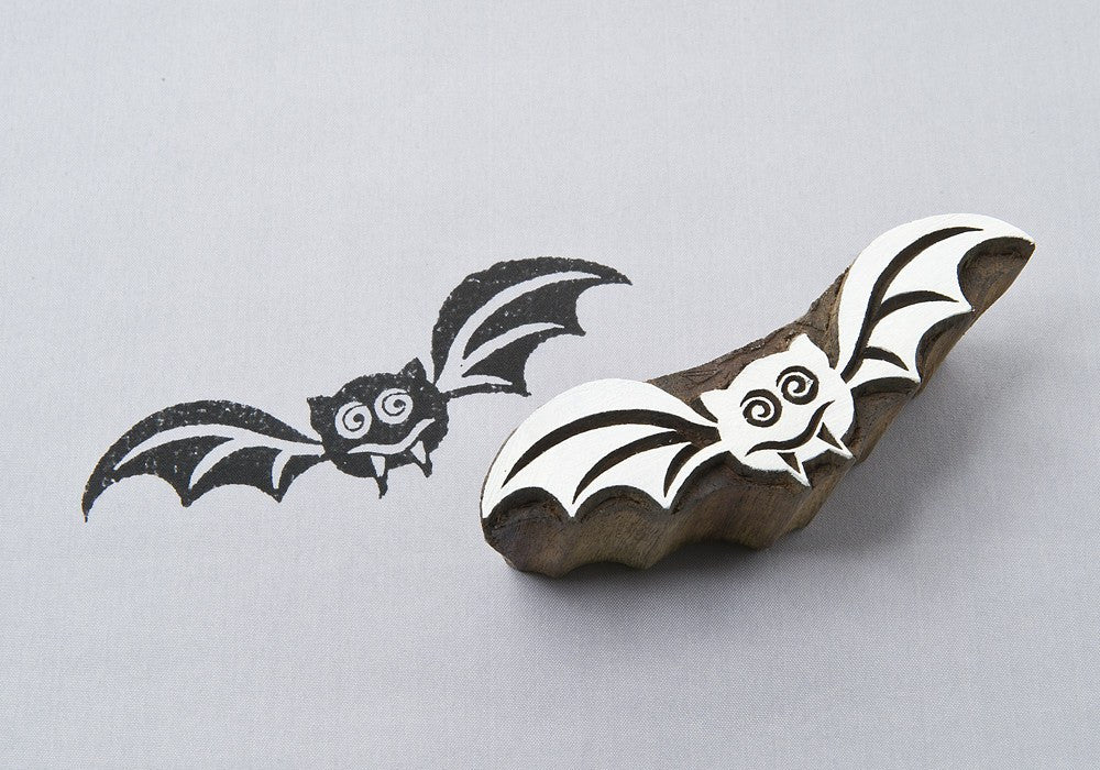 hand carved wooden printing block
